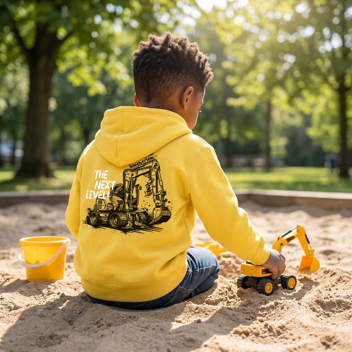 Hoodie Kids gelb „THE NEXT LEVEL“ Hoodie Kids gelb „THE NEXT LEVEL“