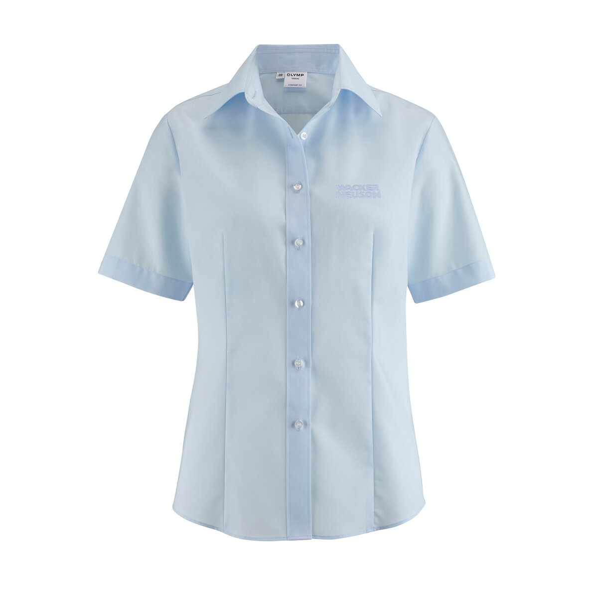 Blouse Women half-sleeved Tendenz tailored fit lightblue OLYMP®