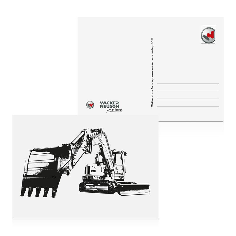Postcard Excavator Postcard Excavator