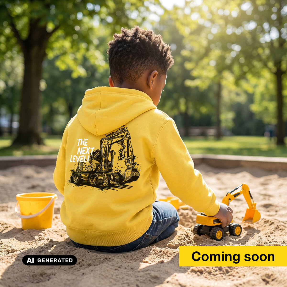 Hoodie Kids yellow „THE NEXT LEVEL“ Hoodie Kids yellow „THE NEXT LEVEL“