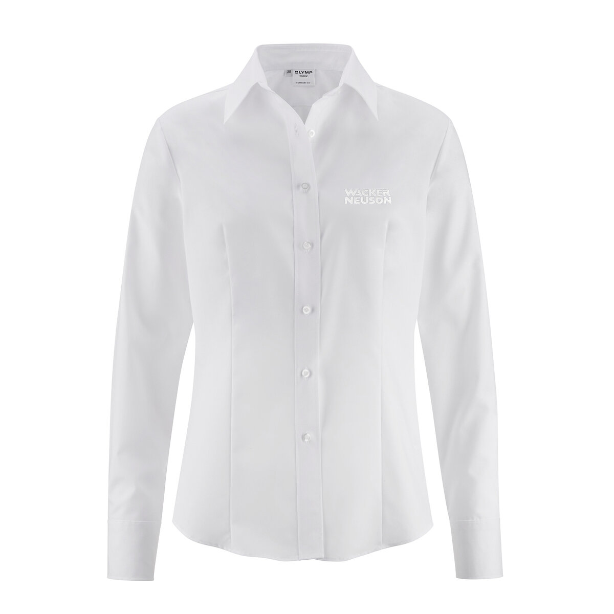 Bluse Damen tailored fit langarm weiß OLYMP®