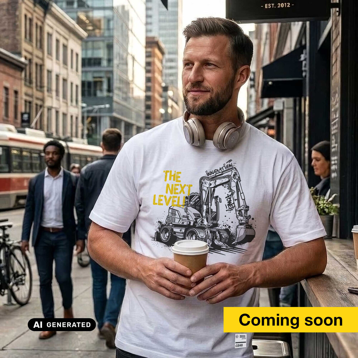 T-Shirt Herren Oversize The next Level