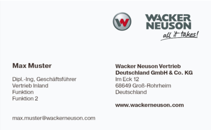 Visitenkarte mit QR-Code 